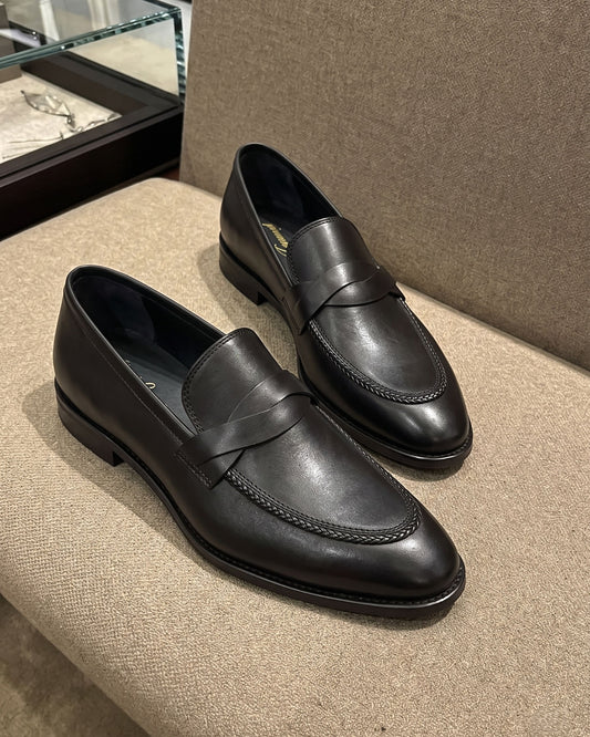 Richard Penny-Strap Loafers | Obsidian Black