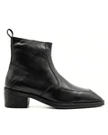 Massimo Cap-Toe Leather Chelsea Boots | Obsidian Black