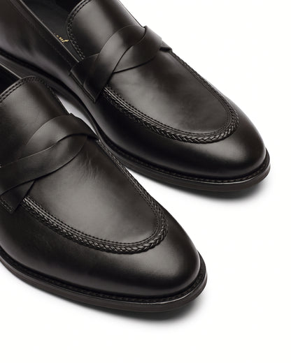 Richard Penny-Strap Loafers | Obsidian Black, additional detail view