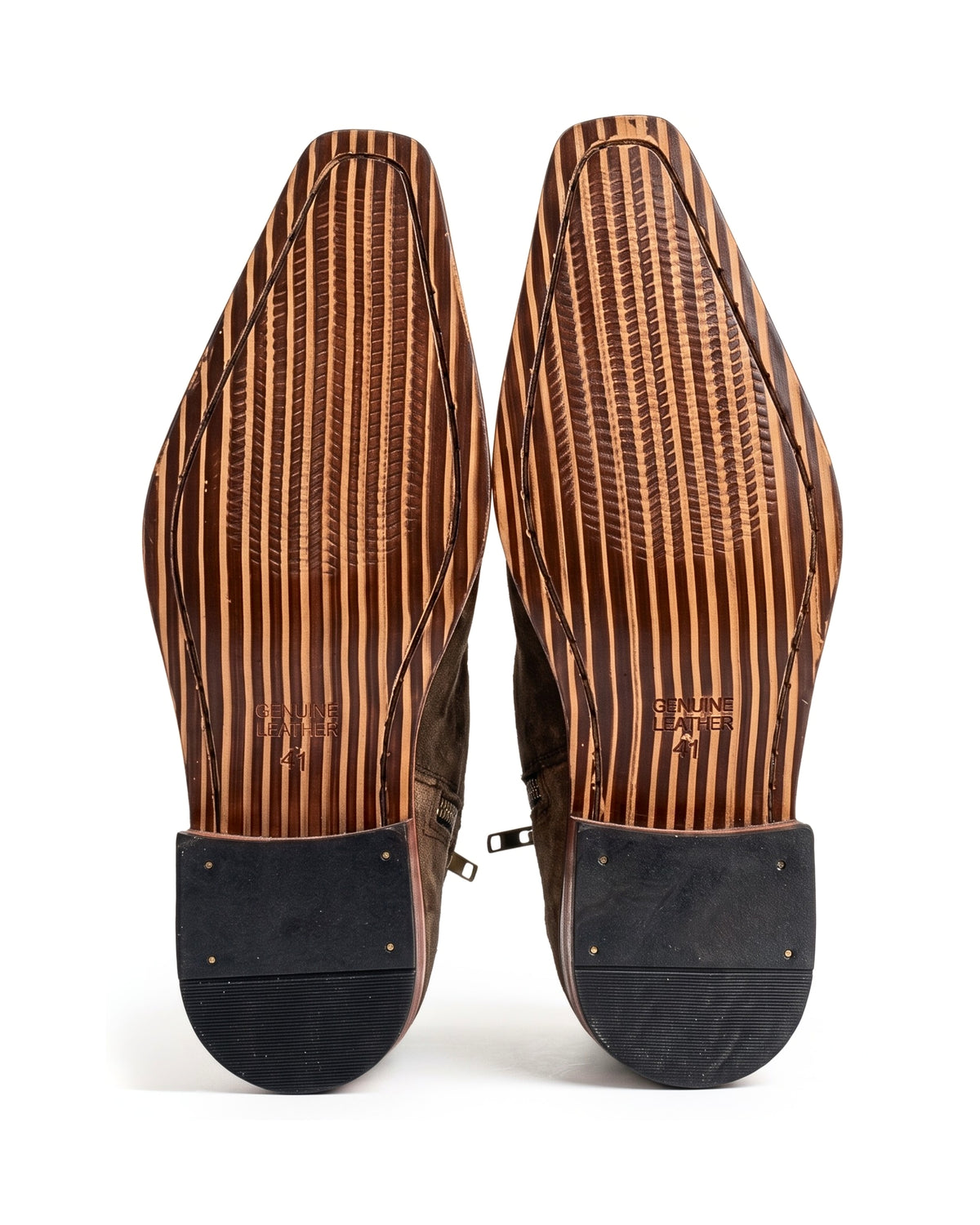 Santino Suede Chelsea Boots in Espresso Brown by Martin Germont, additional view