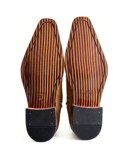 Santino Suede Chelsea Boots in Tuscan Tan by Martin Germont, additional view