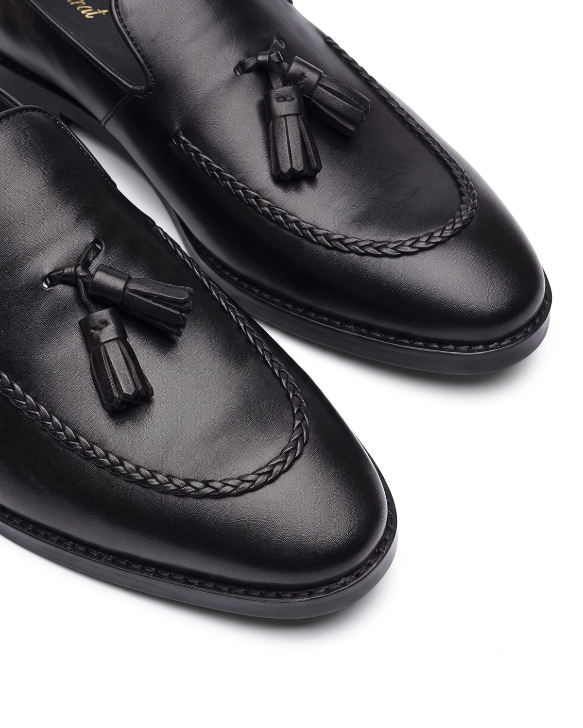 Lorenzo Tassel Loafers | Obsidian Black