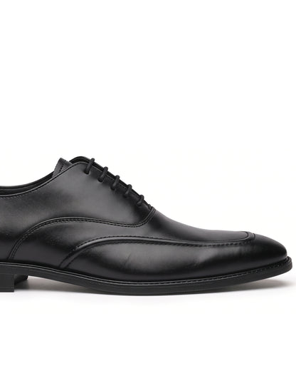 Signore Signature-Stitch Oxford Shoes | Obsidian Black