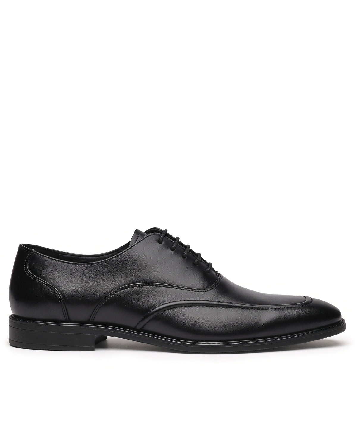 Signore Signature-Stitch Oxford Shoes | Obsidian Black