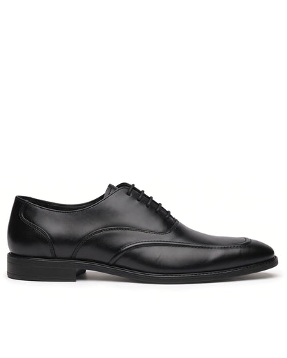 Signore Signature-Stitch Oxford Shoes | Obsidian Black