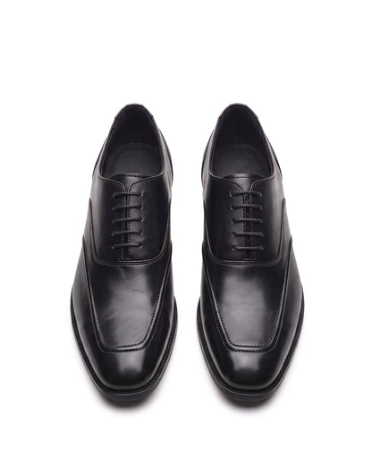 Signore Signature-Stitch Oxford Shoes | Obsidian Black