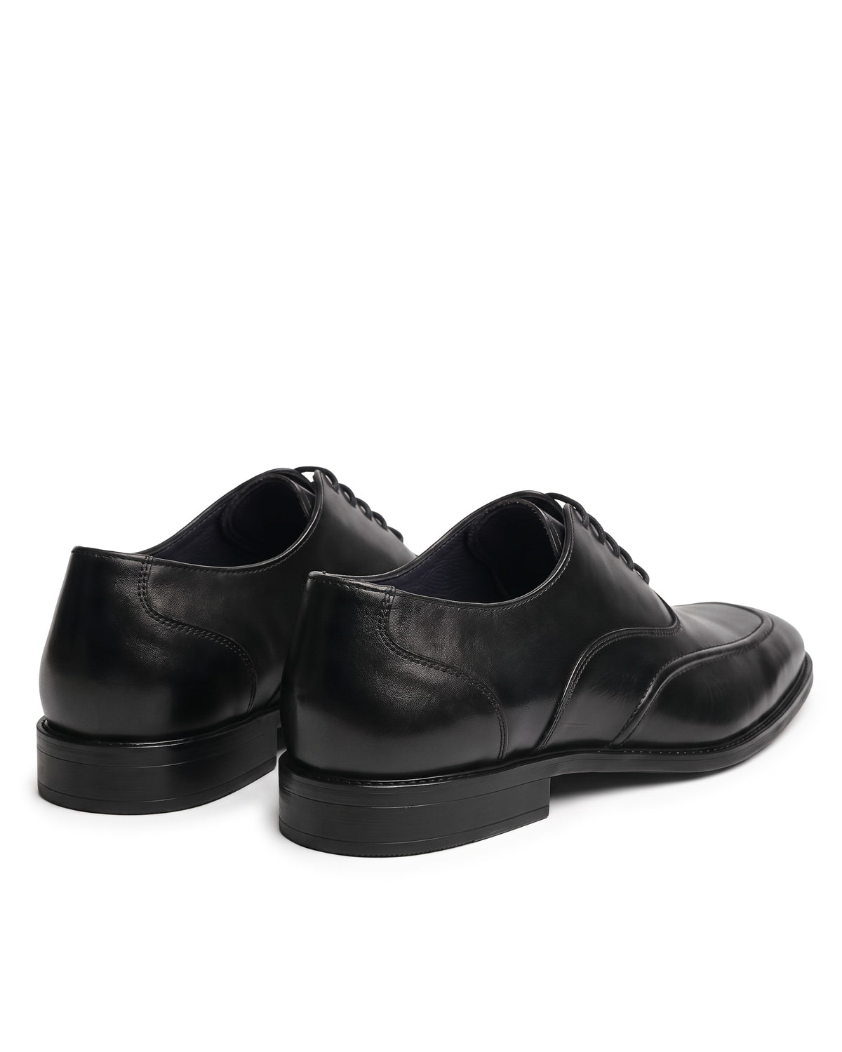 Signore Signature-Stitch Oxford Shoes | Obsidian Black