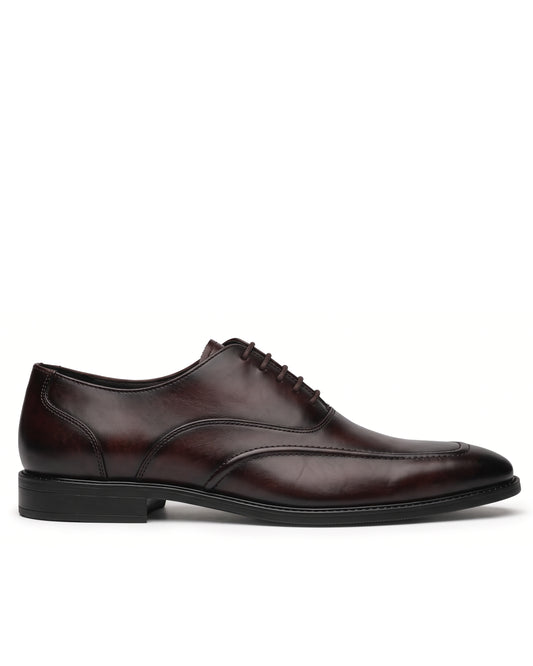 Signore Signature-Stitch Oxford Shoes | Royal Brown
