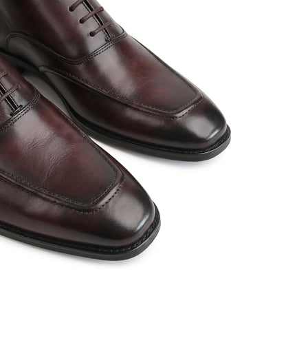Signore Signature-Stitch Oxford Shoes | Royal Brown