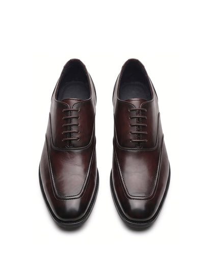 Signore Signature-Stitch Oxford Shoes | Royal Brown