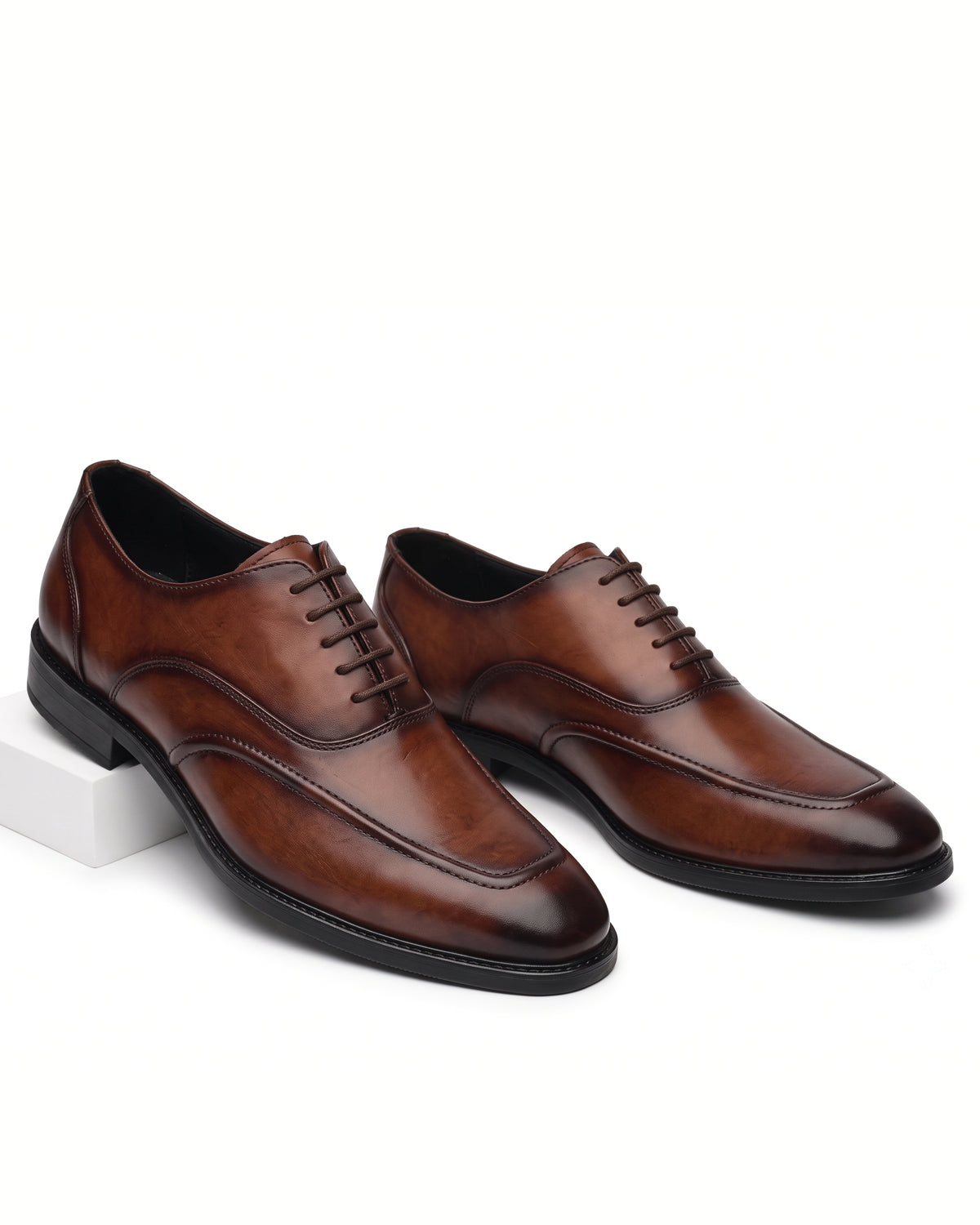 Signore Signature-Stitch Oxford Shoes | Tuscan Tan
