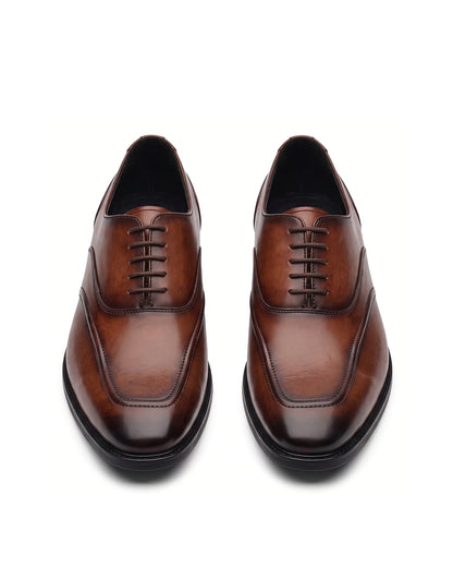 Signore Signature-Stitch Oxford Shoes | Tuscan Tan