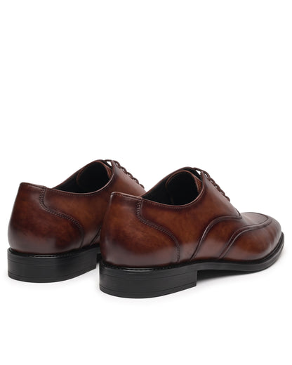 Signore Signature-Stitch Oxford Shoes | Tuscan Tan